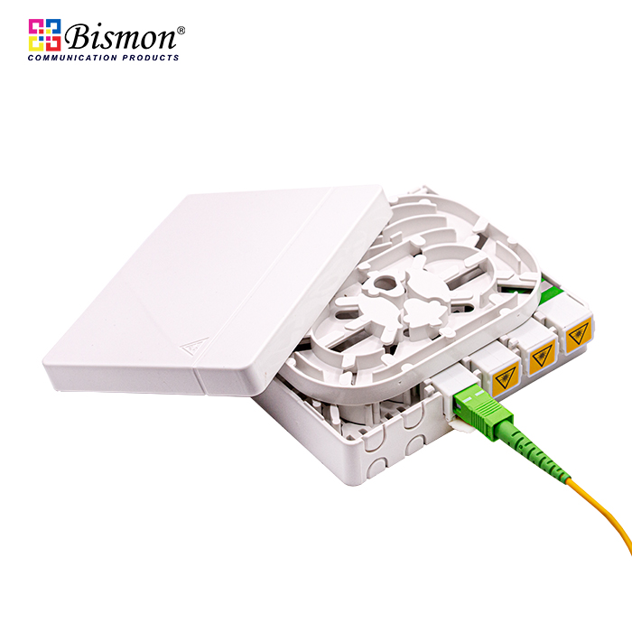 กล่องเก็บสาย-fiber-optic-4-Ports-Optical-Fiber-Socket-FTTx-Box-กล่องเปล่า